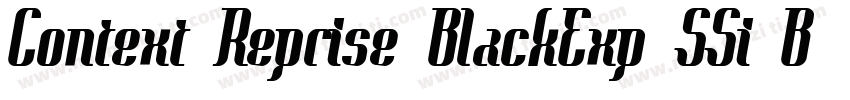 Context Reprise BlackExp SSi Bold字体转换
